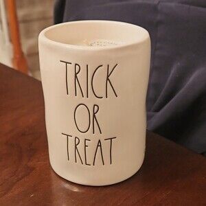 Rae Dunn "Trick or Treat" Halloween Candle in Smoked Vanilla